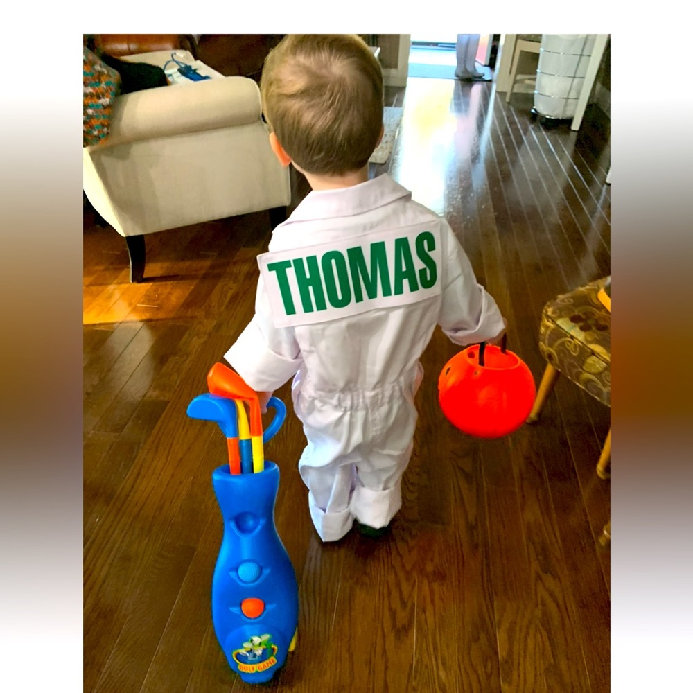 Kids Masters Caddie Uniform costume!